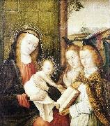 Jan provoost Madonna and Child with two angels oil painting